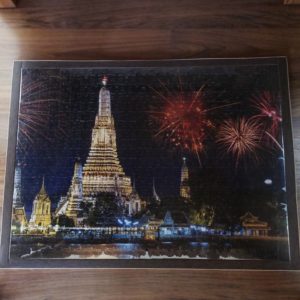 JSP003 - 500pcs - 42 x 56.8cm (Jigsaw - 38 x 53cm) - 12mm Solid Wood with ABS Edging - Double Tape Puzzle to wood