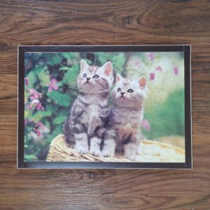 JSP010 - 300pcs - Kitten - 29 x 41cm (Jigsaw - 26 x 38cm) - 12mm Solid Wood with ABS Edging - Double Tape Puzzle to wood