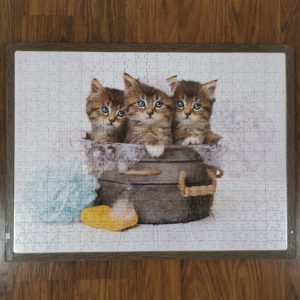 JSP015 - 500pcs - Kittens & Soap - High Quality Collection - 39.5 x 52.5cm (Jigsaw - 36 x 49cm) - 12mm Solid Wood with ABS Edging - Double Tape Puzzle to wood