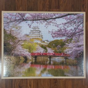 JSP006 - 1000pcs - Himeji Castle - Japan - 58 x 72.3cm (Jigsaw - 54.6 x 69cm) - 12mm Solid Wood with ABS Edging - Double Tape Puzzle to wood
