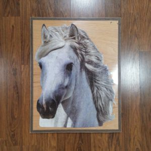 JSP029 - 500pcs - Horse - Shaped Jigsaw Puzzle - 51.5 x 65cm (Jigsaw - 46 x 58.5cm) - 12mm Solid Wood with ABS Edging - Double Tape Puzzle to wood