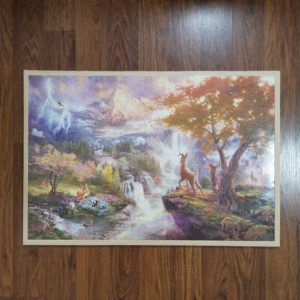 JSP030 - 1000pcs - 53.0 x 78.0cm (Jigsaw - 50 x 75.0cm) - 12mm Solid Wood with ABS Edging - Double Tape Puzzle to wood