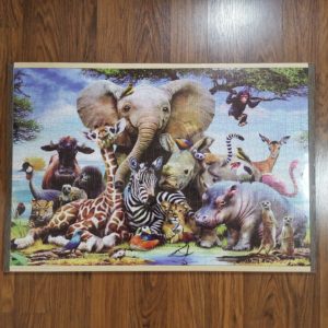 JSP032 - 1000pcs - 53.0 x 78.0cm (Jigsaw - 50 x 75.0cm) - 12mm Solid Wood with ABS Edging - Double Tape Puzzle to wood