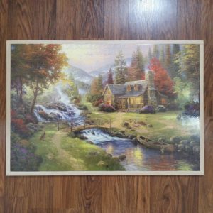 JSP038 - 1000pcs - 53.0 x 78.0cm (Jigsaw - 50 x 75.0cm) - 12mm Solid Wood with ABS Edging - Double Tape Puzzle to wood