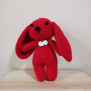 HC016 - Amigurumi Bunny - 100% Handmade Crochet - H20cm - 118gm