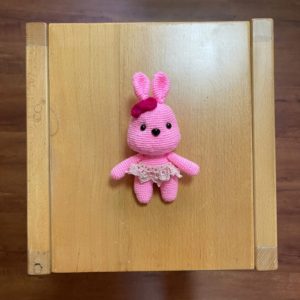 HC042 - Amigurumi Sexy Rabbit - 100% Handmade Crochet - H18cm x L12cm - 20gm