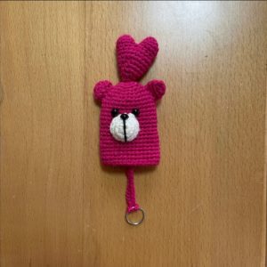 HC055 - Amigurumi Key Cover Bear - 100% Handmade Crochet - H24cm x L7cm - 8gm