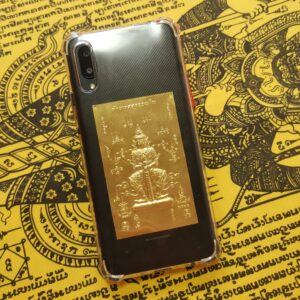 Thai Amulet Handphone Promotion 1 + 1 Clearance Sale – Phaen Thong Yant Thaowesuwan(8.5 x 5.5cm) + Any Pha Yant Wallet Size(Worth $33.00) FREE 2pcs Lucky 4D Aikhai Joss-stick