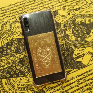 Thai Amulet Handphone Promotion 1 + 1 Clearance Sale – Phaen Thong Yant Naga(8.5 x 5.5cm) + Any Pha Yant Wallet Size(Worth $33.00) FREE 2pcs Lucky 4D Aikhai Joss-stick