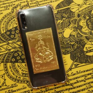 Thai Amulet Handphone Promotion 1 + 1 Clearance Sale – Phaen Thong Yant Pikanek(Ganesh)(8.5 x 5.5cm) + Any Pha Yant Wallet Size(Worth $33.00) FREE 2pcs Lucky 4D Aikhai Joss-stick