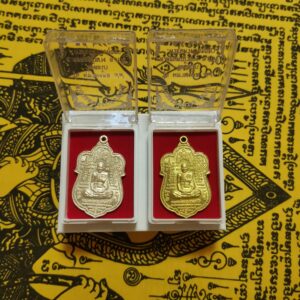 Thai Amulet - Amulets Luang Pho Ruai with Temple Box. Luang Pho Ruai is Most Popular Monk in Thailand. It is considered an auspicious name. It means Wealth & Money. Billionaire. FREE 2 pcs Lucky 4D Aikhai Joss-stick