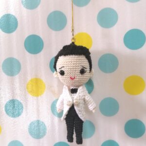 (16) Handmade Cute Mini Crochet Doll(H14cm)