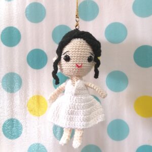 (17) Handmade Cute Mini Crochet Doll(H14cm)