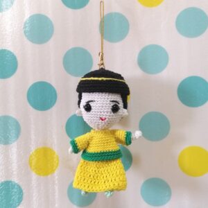 (18) Handmade Cute Mini Crochet Doll(H12.5cm)