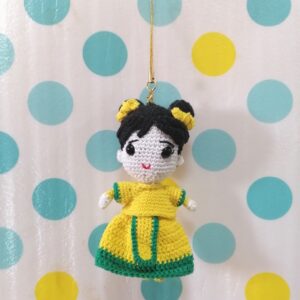 (19) Handmade Cute Mini Crochet Doll(H12cm)