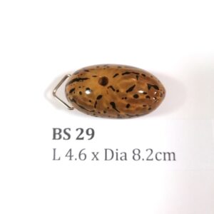 Thai Amulet – POLISHED BODHI SEED (BS 29) – POLISHED THOUSAND EYES BODHI SEED – PROMOTIONAL PRICE: S$28.00(Usual: S$35.00) – FREE (Whilst Stock Last): Micro Gold Amulet Pin, Adjustable Nylon String Necklace & Jewelry Box