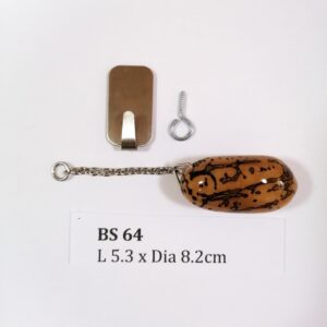 Thai Amulet – Decorative Thousand Eyes Bodhi Seed (BS 64) – Best Natural Lizard Repellent – Hang at altar table, wall, door entrance – PROMOTIONAL PRICE: S$35.00(Usual: S$42.00) – FREE (Whilst Stock Last): Stainless Steel, Hood & Jewelry Box