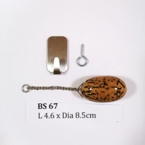 Thai Amulet – Decorative Thousand Eyes Bodhi Seed (BS 67) – Best Natural Lizard Repellent – Hang at altar table, wall, door entrance – PROMOTIONAL PRICE: S$35.00(Usual: S$42.00) – FREE (Whilst Stock Last): Stainless Steel, Hood & Jewelry Box