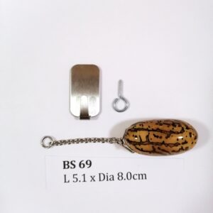 Thai Amulet – Decorative Thousand Eyes Bodhi Seed (BS 69) – Best Natural Lizard Repellent – Hang at altar table, wall, door entrance – PROMOTIONAL PRICE: S$35.00(Usual: S$42.00) – FREE (Whilst Stock Last): Stainless Steel, Hood & Jewelry Box