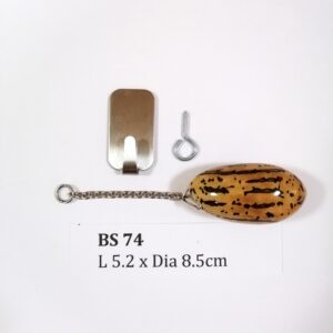 Thai Amulet – Decorative Thousand Eyes Bodhi Seed (BS 74) – Best Natural Lizard Repellent – Hang at altar table, wall, door entrance – PROMOTIONAL PRICE: S$35.00(Usual: S$42.00) – FREE (Whilst Stock Last): Stainless Steel, Hood & Jewelry Box