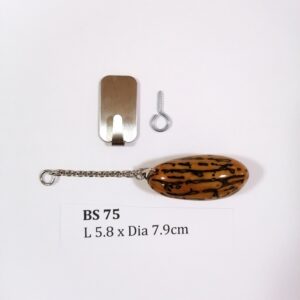 Thai Amulet – Decorative Thousand Eyes Bodhi Seed (BS 75) – Best Natural Lizard Repellent – Hang at altar table, wall, door entrance – PROMOTIONAL PRICE: S$35.00(Usual: S$42.00) – FREE (Whilst Stock Last): Stainless Steel, Hood & Jewelry Box