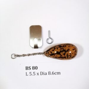 Thai Amulet – Decorative Thousand Eyes Bodhi Seed (BS 80) – Best Natural Lizard Repellent – Hang at altar table, wall, door entrance – PROMOTIONAL PRICE: S$35.00(Usual: S$42.00) – FREE (Whilst Stock Last): Stainless Steel, Hood & Jewelry Box