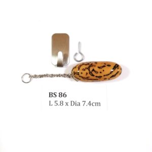 Thai Amulet – Decorative Thousand Eyes Bodhi Seed (BS 86) – Best Natural Lizard Repellent – Hang at altar table, wall, door entrance – PROMOTIONAL PRICE: S$35.00(Usual: S$42.00) – FREE (Whilst Stock Last): Stainless Steel, Hood & Jewelry Box