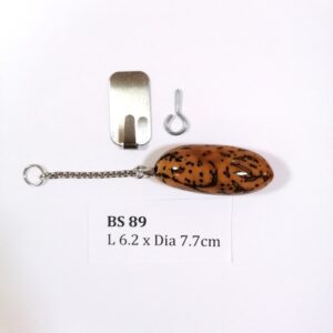 Thai Amulet – Decorative Thousand Eyes Bodhi Seed (BS 89) – Best Natural Lizard Repellent – Hang at altar table, wall, door entrance – PROMOTIONAL PRICE: S$35.00(Usual: S$42.00) – FREE (Whilst Stock Last): Stainless Steel, Hood & Jewelry Box