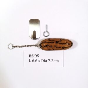 Thai Amulet – Decorative Thousand Eyes Bodhi Seed (BS 95) – Best Natural Lizard Repellent – Hang at altar table, wall, door entrance – PROMOTIONAL PRICE: S$35.00(Usual: S$42.00) – FREE (Whilst Stock Last): Stainless Steel, Hood & Jewelry Box