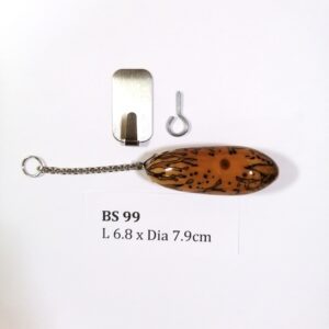 Thai Amulet – Decorative Thousand Eyes Bodhi Seed (BS 99) – Best Natural Lizard Repellent – Hang at altar table, wall, door entrance – PROMOTIONAL PRICE: S$35.00(Usual: S$42.00) – FREE (Whilst Stock Last): Stainless Steel, Hood & Jewelry Box