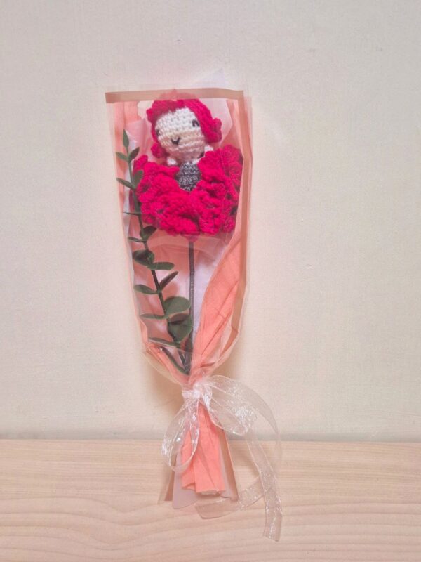 [Local Handmade] Mother's Day Lady in Carnation - Cute Crochet Flower Gift - Image 8