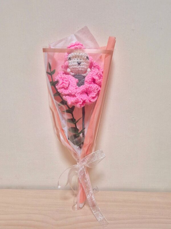 [Local Handmade] Mother's Day Lady in Carnation - Cute Crochet Flower Gift - Image 5